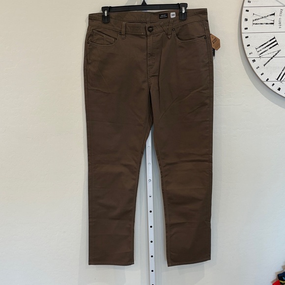 VOLCOM SOLVER MODERN STRAIGHT JEANS - Picture 1 of 4